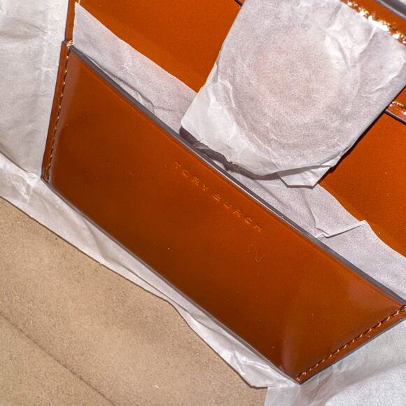 NWT Tory Burch Robinson Spazzolato Crescent Bag - Rare Dark Sienna - Convertible - Picture 7 of 11